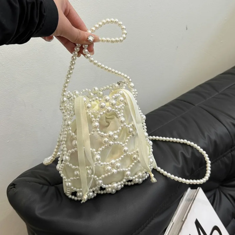 Kralen witte emmer schouder- e - Luxury Bags On Sales recensie en prijs