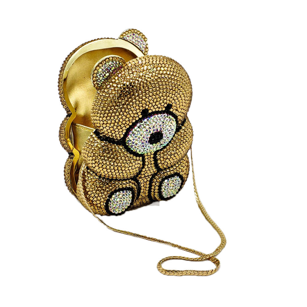 Schattige beer strass avondtas - Luxury Bags Cute recensie en prijs